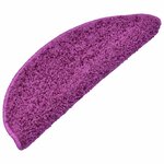 vidaXL Tapis d'escalier 20 Pièces violet 65x21x4 cm