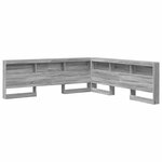 vidaXL Tête de lit de rangement Gris Sonoma 180 cm Bois d'ingénierie