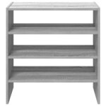 vidaXL Étagères à chaussures 2 Pièces empilable sonoma gris 60x30x30 5 cm