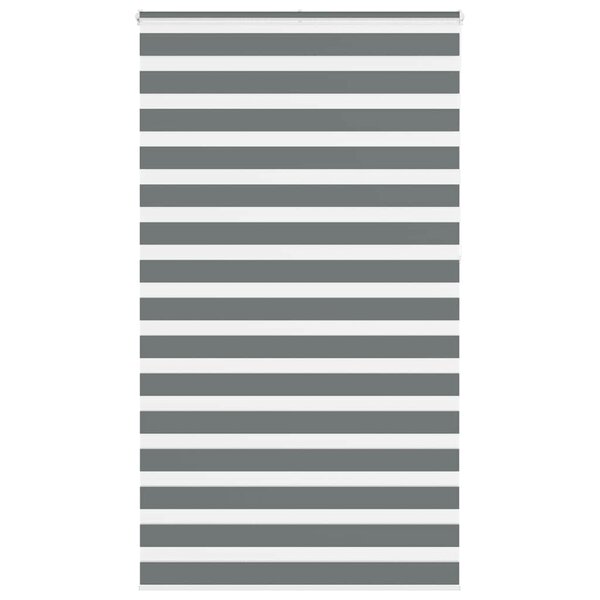 vidaXL Store zèbre gris foncé largeur du tissu 125 9 cm polyester