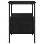 vidaXL Tables de chevet 2 Pièces Chêne noir 34x36x50 cm Bois d'ingénierie