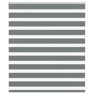 vidaXL Store zèbre gris foncé largeur du tissu 115 9 cm polyester