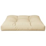 vidaXL Coussin de canapé palette beige 70x70x12 cm