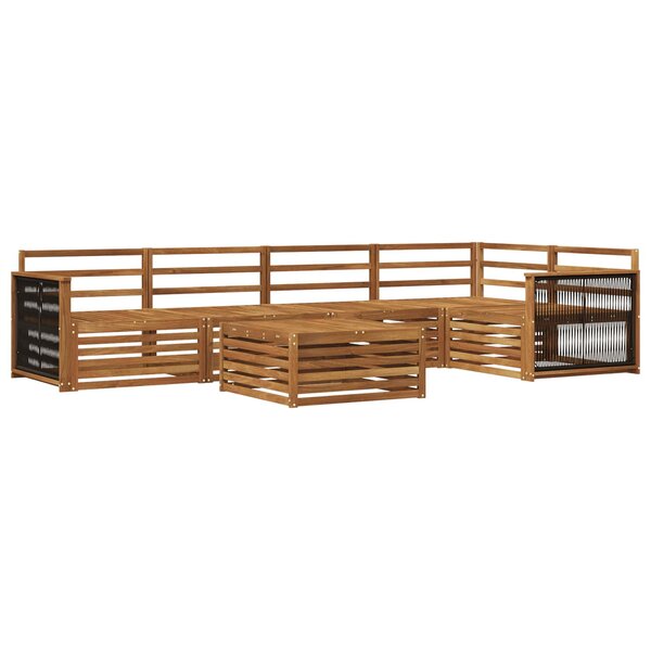 vidaXL Ensemble de canapés d'extérieur 6 pc Naturel