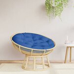 vidaXL Coussin rond bleu royal Ø 100 x11 cm tissu oxford