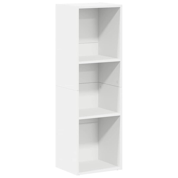 vidaXL Bibliothèque/Meuble TV Blanc 36x30x114 cm Bois d'ingénierie