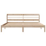 vidaXL Cadre de lit sans matelas 200x200 cm bois massif de pin