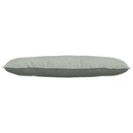 vidaXL Coussin de Dos Gris clair 120 x 50 cm Tissu en velours côtelé