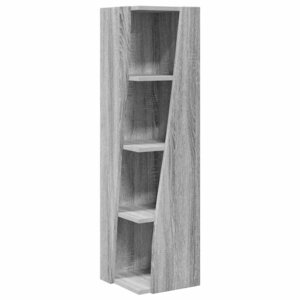 vidaXL Meuble d'angle Gris Sonoma 27 5x27x102cm Bois d'ingénierie