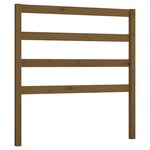 vidaXL Tête de lit Marron miel 81x4x100 cm Bois massif de pin