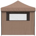 vidaXL Tente de réception pliable escamotable avec 4 parois latérales