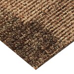 vidaXL Moquette de sol 20 pc Marron 50 x 50 cm PP Poils courts