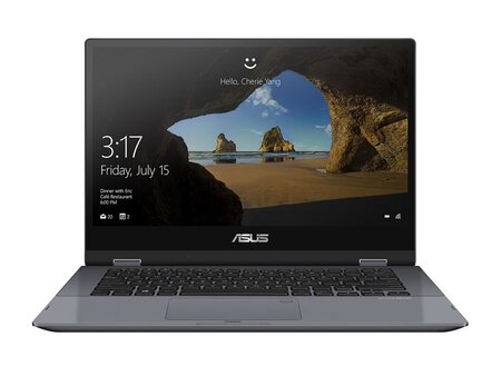 Asus vivobook flip tp412fa-ec142t i3-8145u hybride (2-en-1) 35 6 cm (14") écran tactile full hd intel® core™ i3 4 go ddr4-sdram 256 go ssd wi-fi 5 (802.11ac) windows 10 home gris