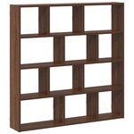 vidaXL Étagère cube murale 12 compartiments chêne marron