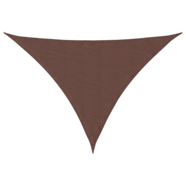 vidaXL Voile de parasol tissu oxford triangulaire 2 5x2 5x3 5 m marron