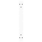 vidaXL Pieds de table basse en forme de V  2 pièces  blanc  70 x (42-43 3) cm  acier