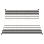 vidaXL Voile d'ombre 3 / 4 x 3 m HDPE Rectangulaire Gris clair et blanc