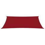 vidaXL Voile de parasol tissu oxford rectangulaire 2x4 5 m rouge