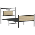 vidaXL Cadre de lit sans matelas chêne sonoma 90x200 cm