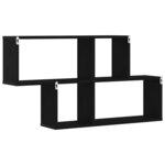 vidaXL Étagère Murale Chêne noir 76 x 15 x 53 cm Bois d'ingénierie