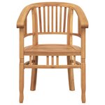 vidaXL Chaises de jardin 2 Pièces Marron 63 x 58 x 89 cm