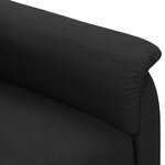 vidaXL Fauteuil inclinable Noir Tissu