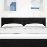 vidaXL Tête de lit avec tête de lit Noir 160 cm Cuir synthétique