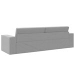 vidaXL Canapé-lit Gris nuage 245 x 78 x 77 cm tissu
