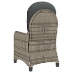 vidaXL Fauteuil inclinable Gris 56 x 66 x 95 cm polyrotin