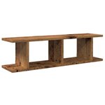 vidaXL Étagères murales 2 Pièces vieux bois 75x18x20 cm bois d'ingénierie