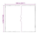 vidaXL Couverture pour plantes Transparent 5 x 10 m PE