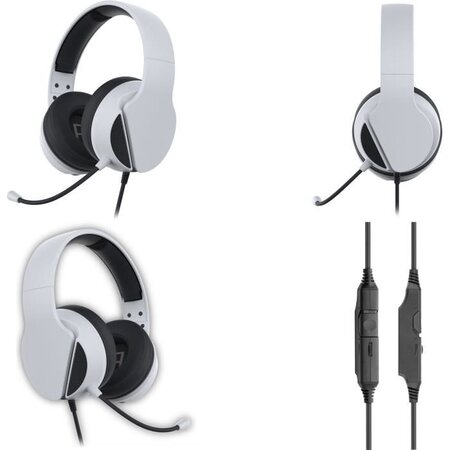 Subsonic - Casque Gaming Blanc avec micro pour PS5 - Compatible
