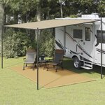 vidaXL Tapis de tente sable 250x400 cm PEHD