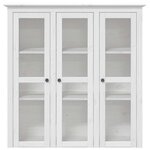 vidaXL Buffet BODO blanc 115 5x43x200 5 cm bois massif de pin
