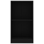 vidaXL Bibliothèque noir 40x24x75 cm bois d'ingénierie