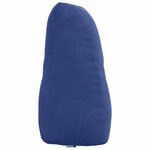 vidaXL Coussin de Dos Bleu police 80 x 24 x 50 cm Velours