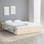 vidaXL Cadre de lit Bois massif 200x200 cm