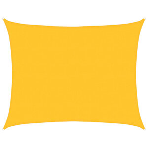 vidaXL Voile d'ombrage 160 g/m² rectangulaire jaune 6x7 m PEHD