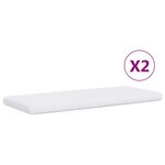 vidaXL Lit de jour avec lit gigogne et matelas jaune 80x200 cm velours