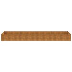vidaXL Lit surélevé de jardin 387x100x36 cm acier corten