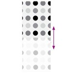 vidaXL Store enrouleur de douche 90x240 cm largeur du tissu 86 cm