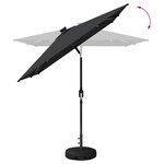 vidaXL Parasol de jardin avec lampes LED 200 x 300 cm Polyester