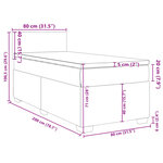 vidaXL Sommier à lattes de lit et matelas Rose 80x200 cm Velours