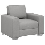 vidaXL Fauteuil gris clair 59 cm en tissu