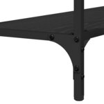 vidaXL Table console Chêne noir 101 x 30.5 x 75 cm Bois d'ingénierie