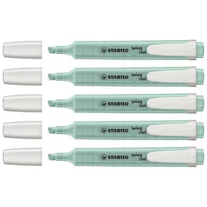 Surligneur Swing Cool Pastel Edition -Touche de Turquoise x 5 STABILO