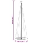 vidaXL Arbre de Noël cône 310 LED Blanc chaud 100x300 cm
