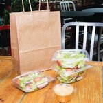 Barquette à Salade avec Couvercle Compostable en PLA 227 à 910 ml - Fiesta Green - Lot de 200 - Acide polyactique (PLA)340 ml22,7 cl