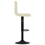 vidaXL Tabouret de bar Crème Velours