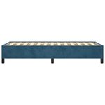vidaXL Cadre de lit sans matelas bleu foncé 90x200 cm velours
